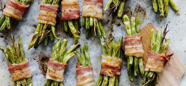 Rezept: Grüne Bohnen im Speckmantel