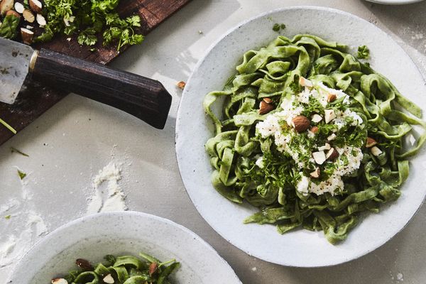 Ontdek het recept voor groene pasta