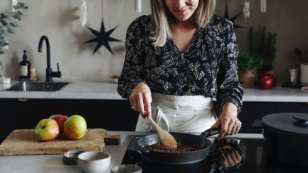 Gebakken appels met calvadosroom stap 1