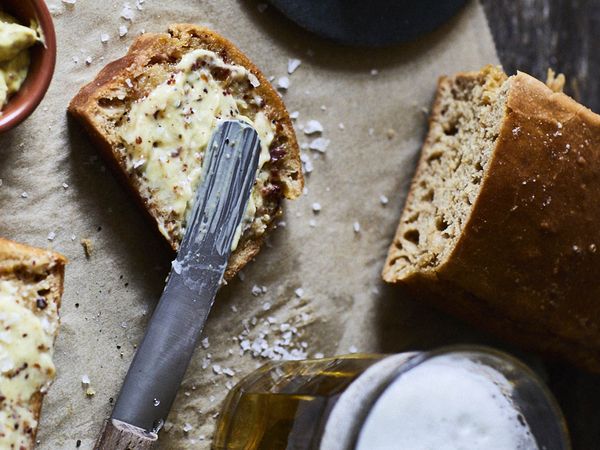 Beer Bread with Bacon Butter