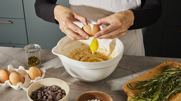 Mixing more ingredients in bowl