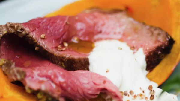 Beef Tenderloin with Roasted Squash