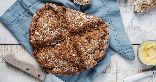 Freshly baked soda bread