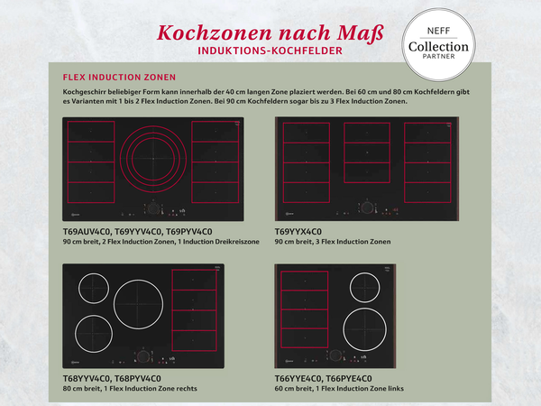 Kochzonen - NEFF Collection Induktionskochfelder