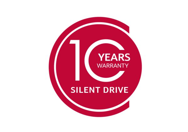 10 years logo for silent drive warranty