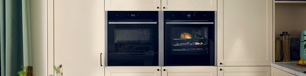 Two neff ovens in modern kitchen interrior