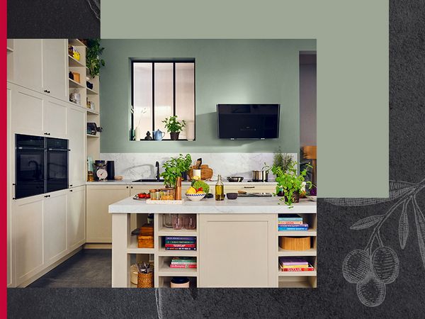 Bright colourful kitchen with multiple NEFF appliances