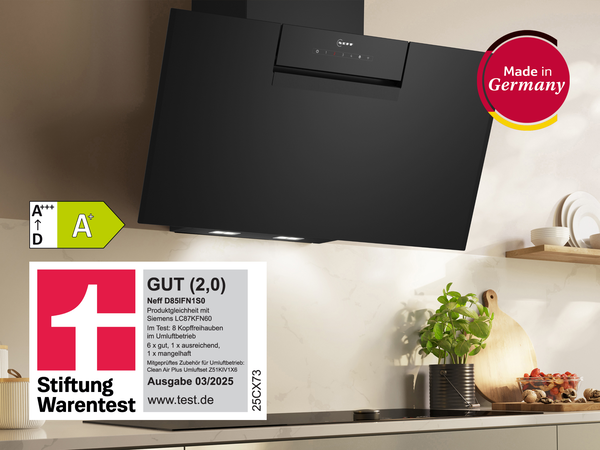 NEFF Dunstabzugshaube D85IFN1S0 – Preis-Leistungs-Tipp unter den Schrägesse