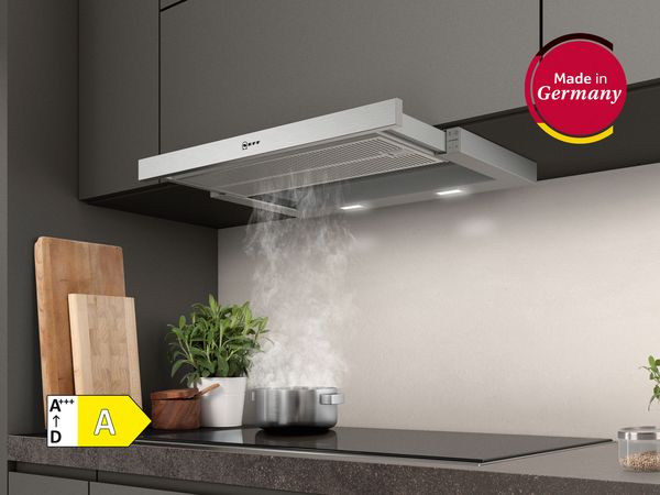 Testsieger: NEFF Dunstabzugshaube D46ED52X1 – Flachschirmhaube für den Oberschrank