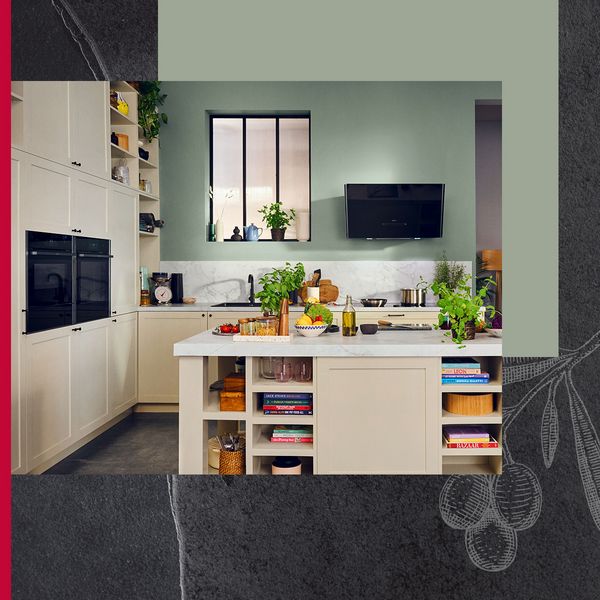 Bright colourful kitchen with multiple NEFF appliances