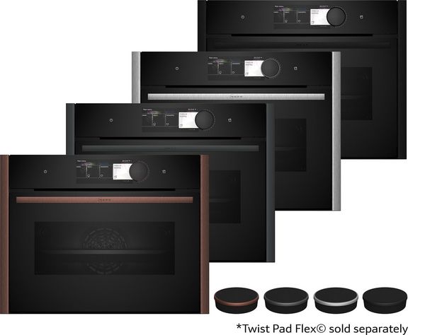 Flex Design - austauschbare Lisenen und Griffe am Backofen