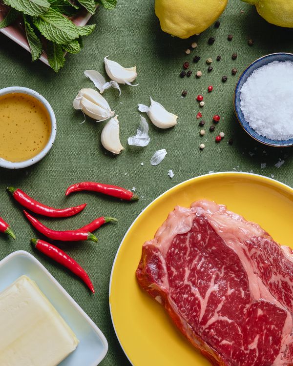 Rib-Eye-Steak mit Honig-Chili-Sauce – Rezeptkarte