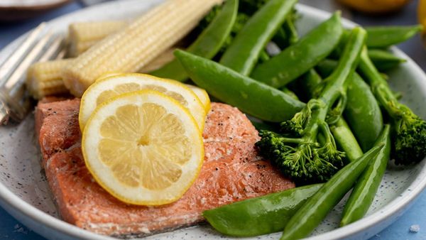 Neff steamed salmon