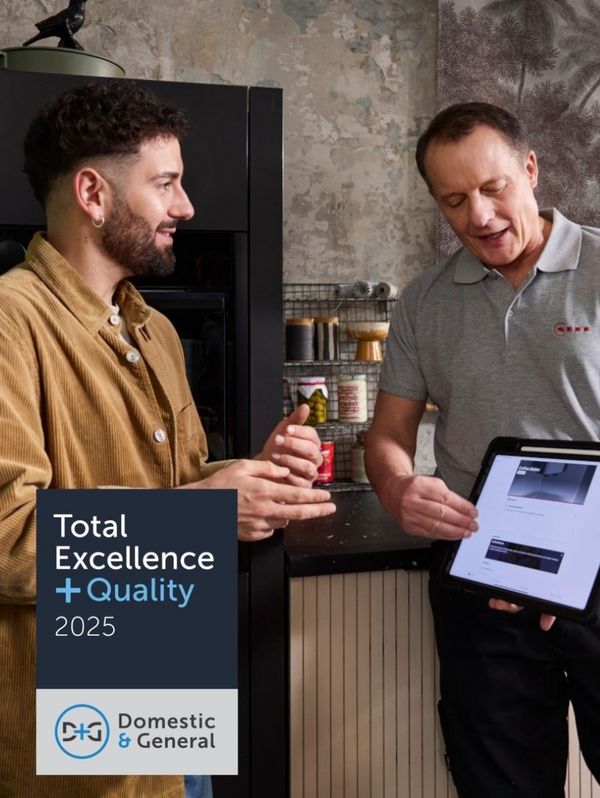 Person talking with NEFF engineer and TEQ award overlay