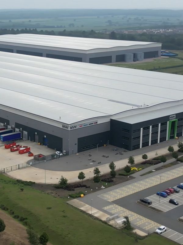 Arial view of BSH distribution centre