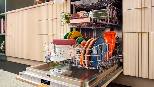 N 50 Geschirrsp&uuml;ler integrierbar 60 cm Geb&uuml;rsteter Stahl