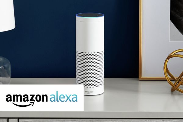 Amazon Alexa on a white unit