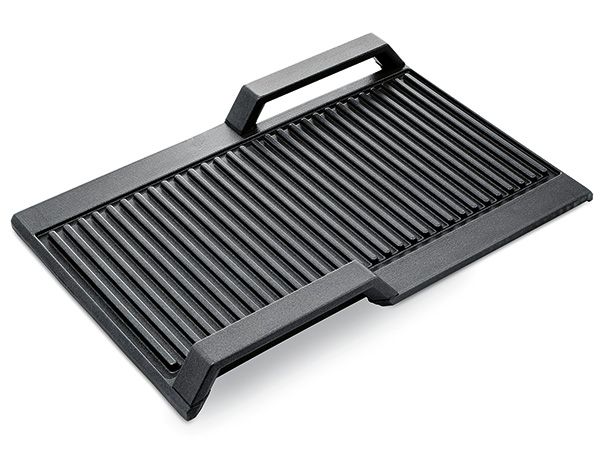 Geribbelde grillplaat voor Flex inductiekookplaten