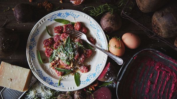 Recipe: Beetroot Gnocchi with Walnut-Sage Butter