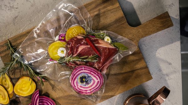 Sous-vide Steak Rezept NEFF: Entrecôte mit Blüten