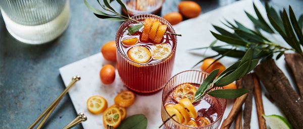 Rezept: Weihnachtscocktail mit Kumquats