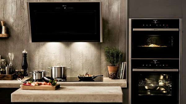 NEFF Wall Mounted Cooker Hood with Ambient Lighting
