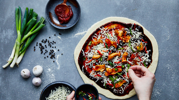 Pizzateig im Ofen gehen lassen