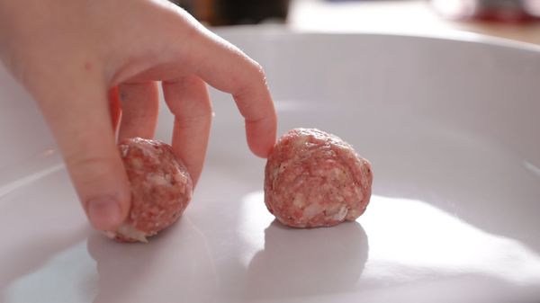 Step 2 - Baked meatballs 