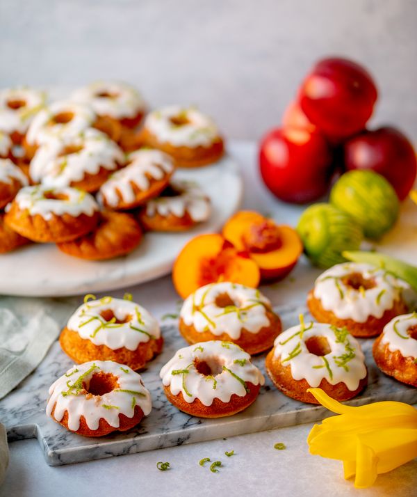 Nectarine Bundt Cakes