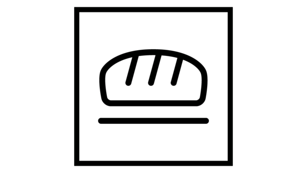 Symbool voor het bakken van brood