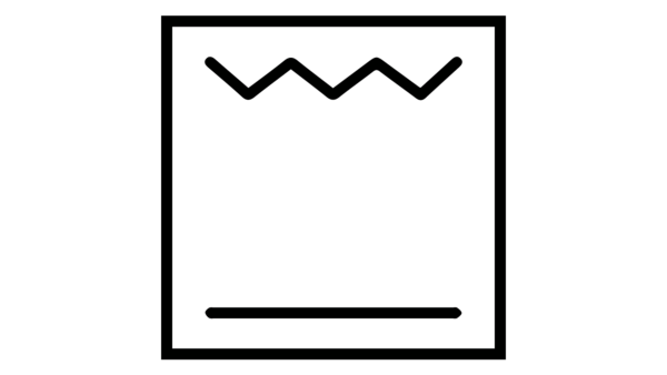 Symbool voor grillen met onderwarmte