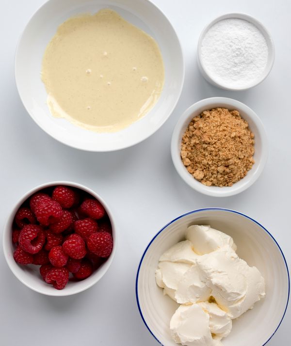 Raspberry & White Chocolate Cheesecake Ice Lollies Ingredients 