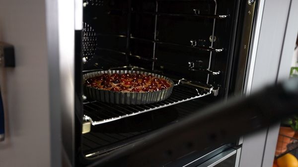 step 7 - amaretto and cherry tart