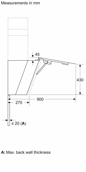 N 90 Wall-mounted canopy rangehood 90 cm Flex Design D98IPT2Y5 D98IPT2Y5-11
