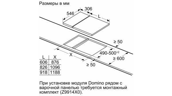 Установка варочной панели домино в столешницу