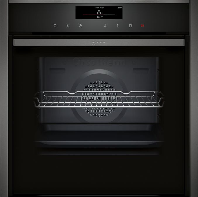 N 90 Built-in oven with added steam function 60 x 60 cm Graphite-Grey B58VT68G0 B58VT68G0-1