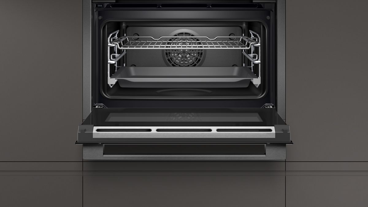 N 90 Built-in compact oven with steam function 60 x 45 cm Graphite-Grey C18FT28G0 C18FT28G0-3
