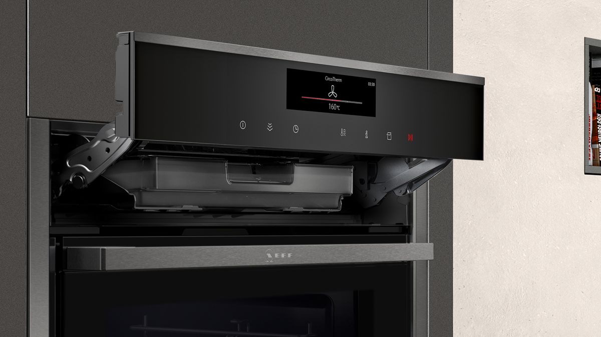 N 90 Built-in oven with steam function 60 x 60 cm Graphite-Grey B48FT78G0 B48FT78G0-5