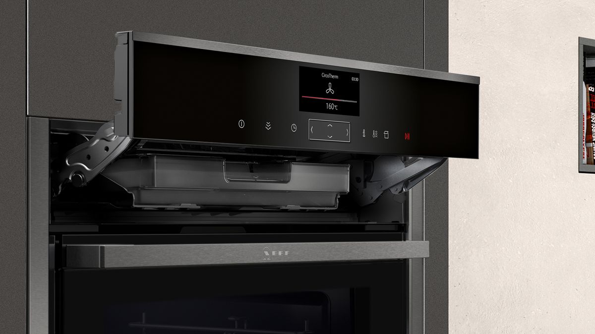 N 90 Built-in oven with steam function 60 x 60 cm Graphite-Grey B47FS26G0 B47FS26G0-5