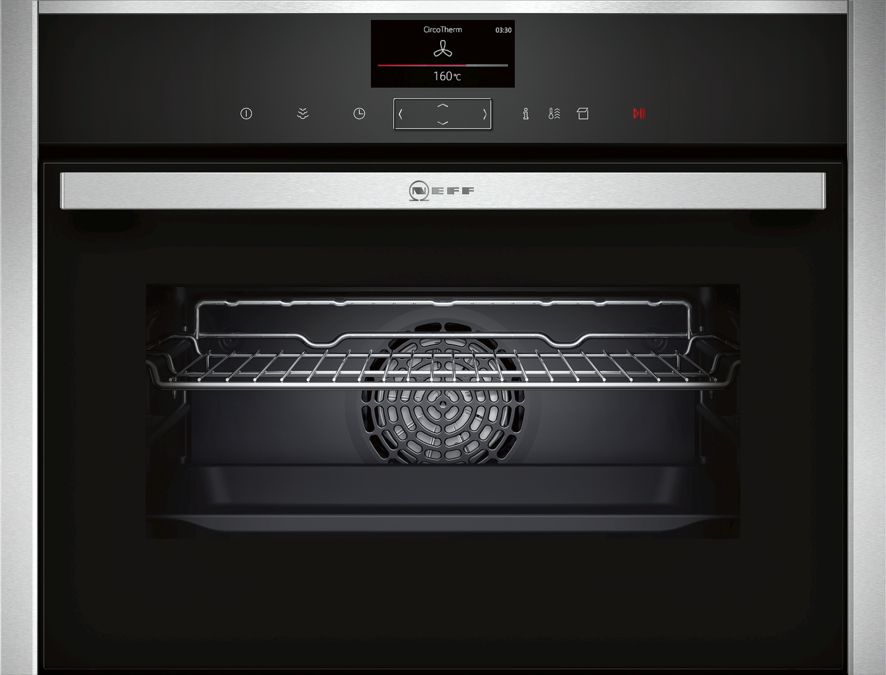 N 90 Built-in compact oven with steam function Stainless steel C17FS32N0B C17FS32N0B-1