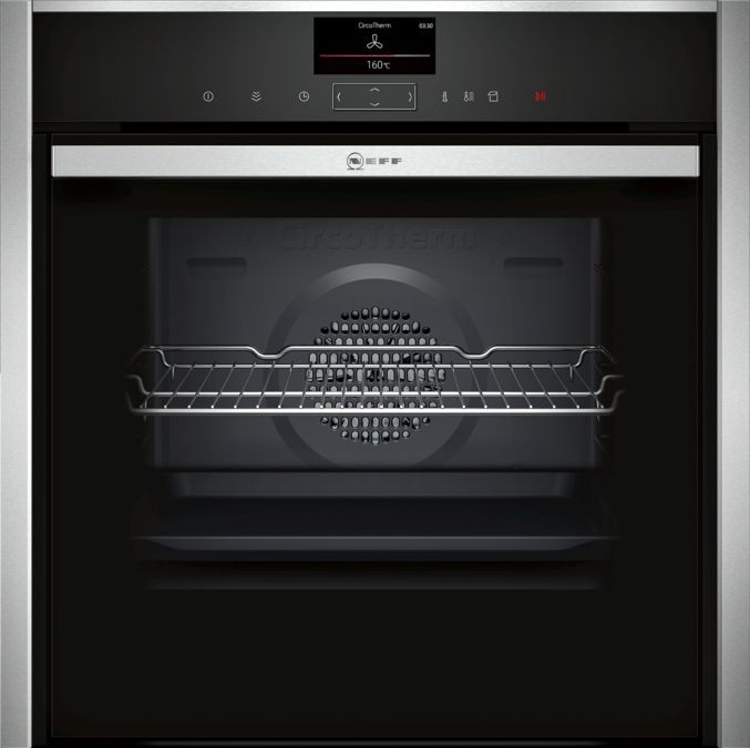 N 90 Built-in oven with steam function 60 x 60 cm Stainless steel B47FS36N0B B47FS36N0B-1