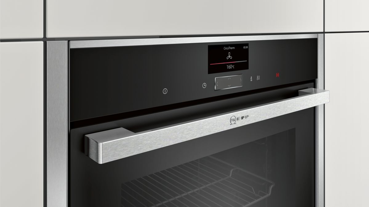 N 90 Built-in compact oven with microwave function 60 x 45 cm Stainless steel C27MS22H0B C27MS22H0B-3