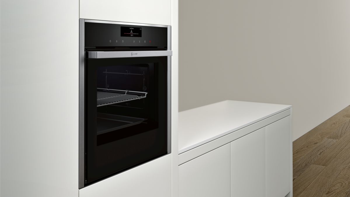 N 90 Built-in oven with steam function 60 x 60 cm Stainless steel B48FT78H0B B48FT78H0B-2