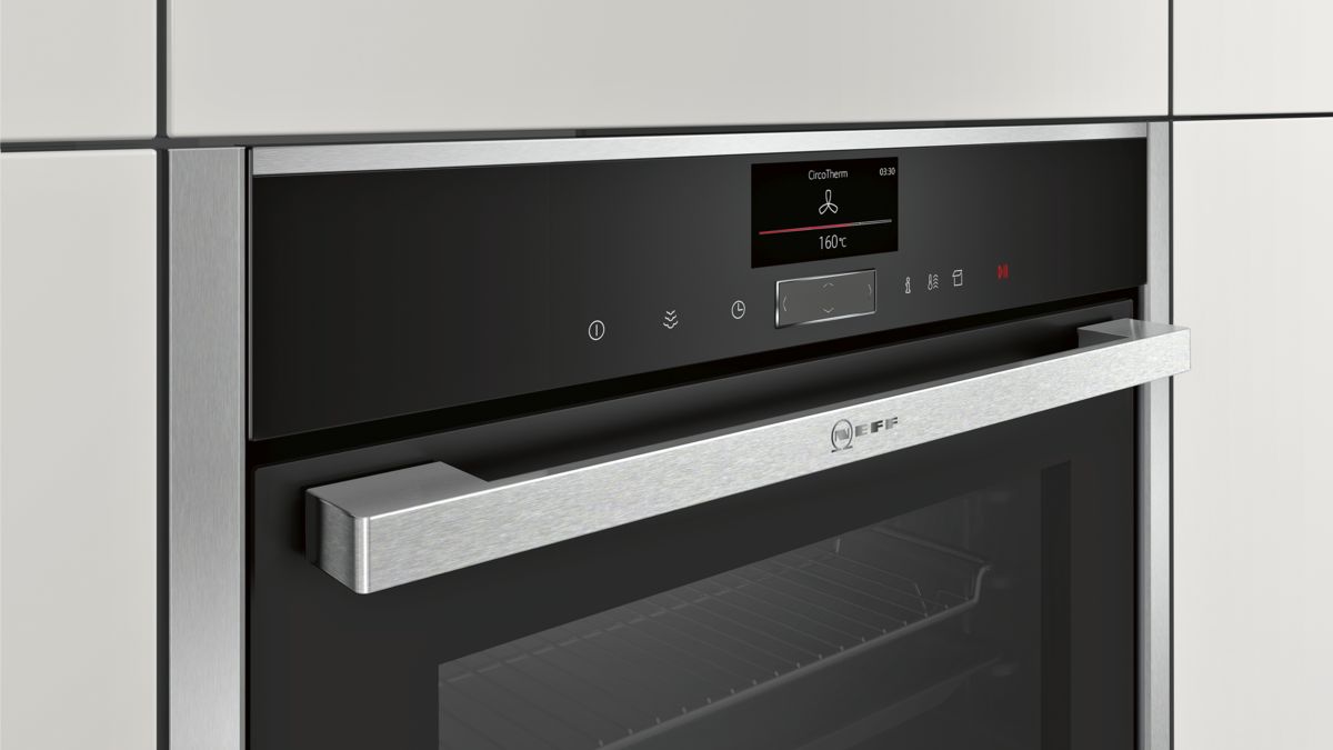 N 90 Built-in compact oven with steam function 60 x 45 cm Stainless steel C17FS32N0B C17FS32N0B-3