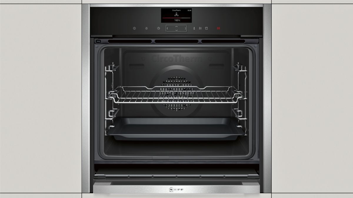 N 90 Built-in oven with added steam function 60 x 60 cm Stainless steel B57VS26N0B B57VS26N0B-6