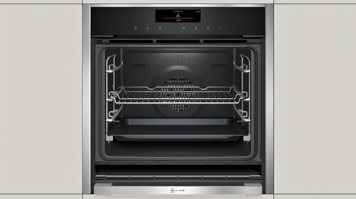 N 90 Built-in oven with added steam function 60 x 60 cm Stainless steel B58VT68H0B B58VT68H0B-6