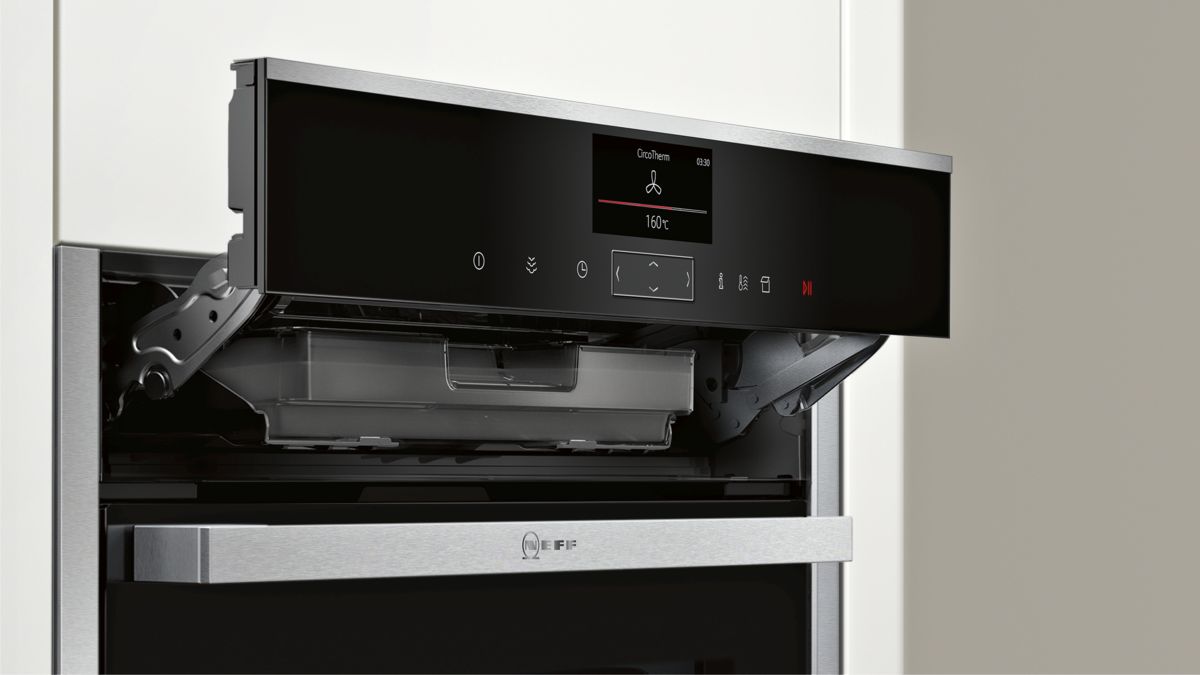 N 90 Built-in compact oven with steam function 60 x 45 cm Stainless steel C17FS32N0B C17FS32N0B-4