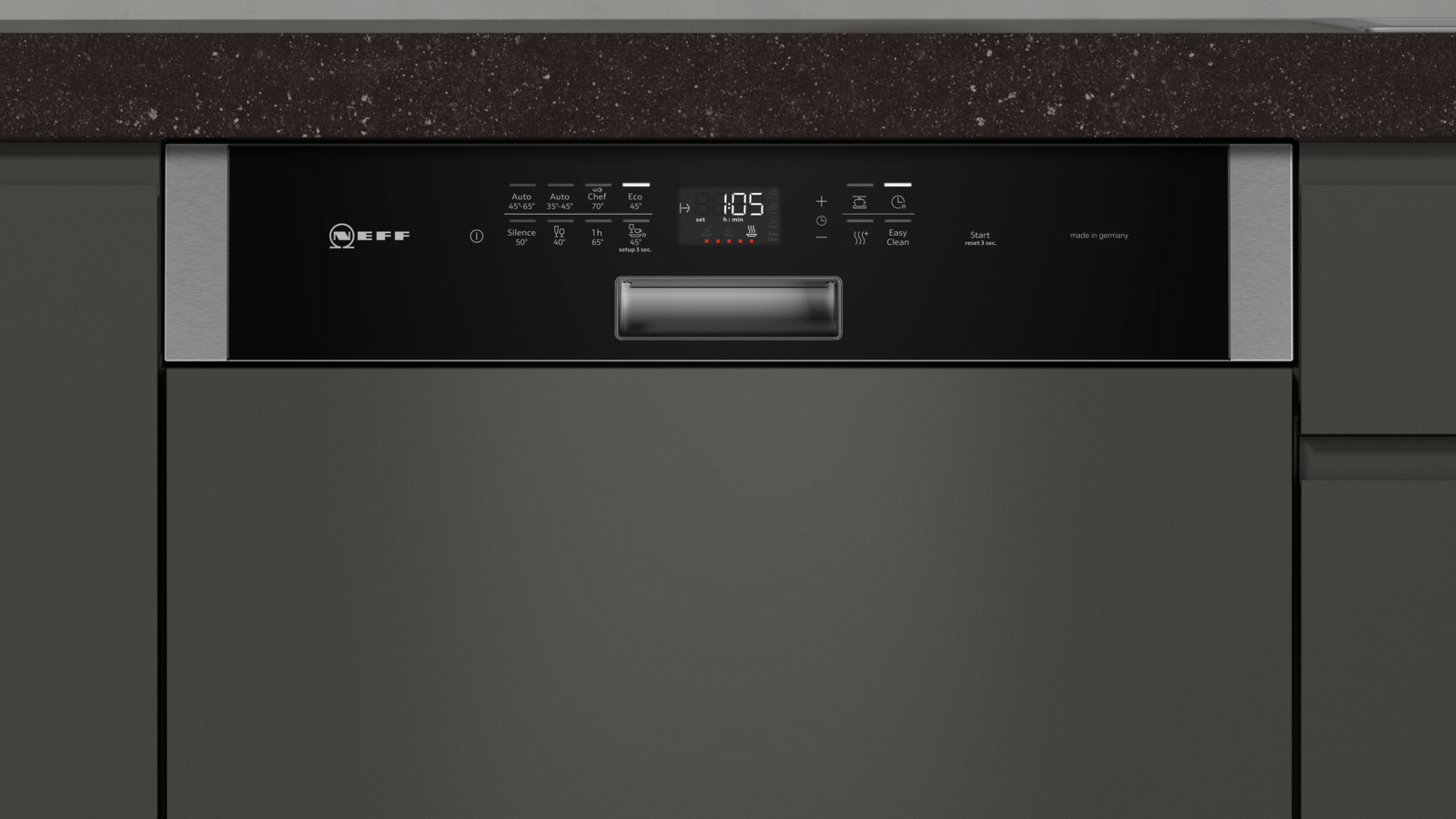 neff semi integrated dishwasher