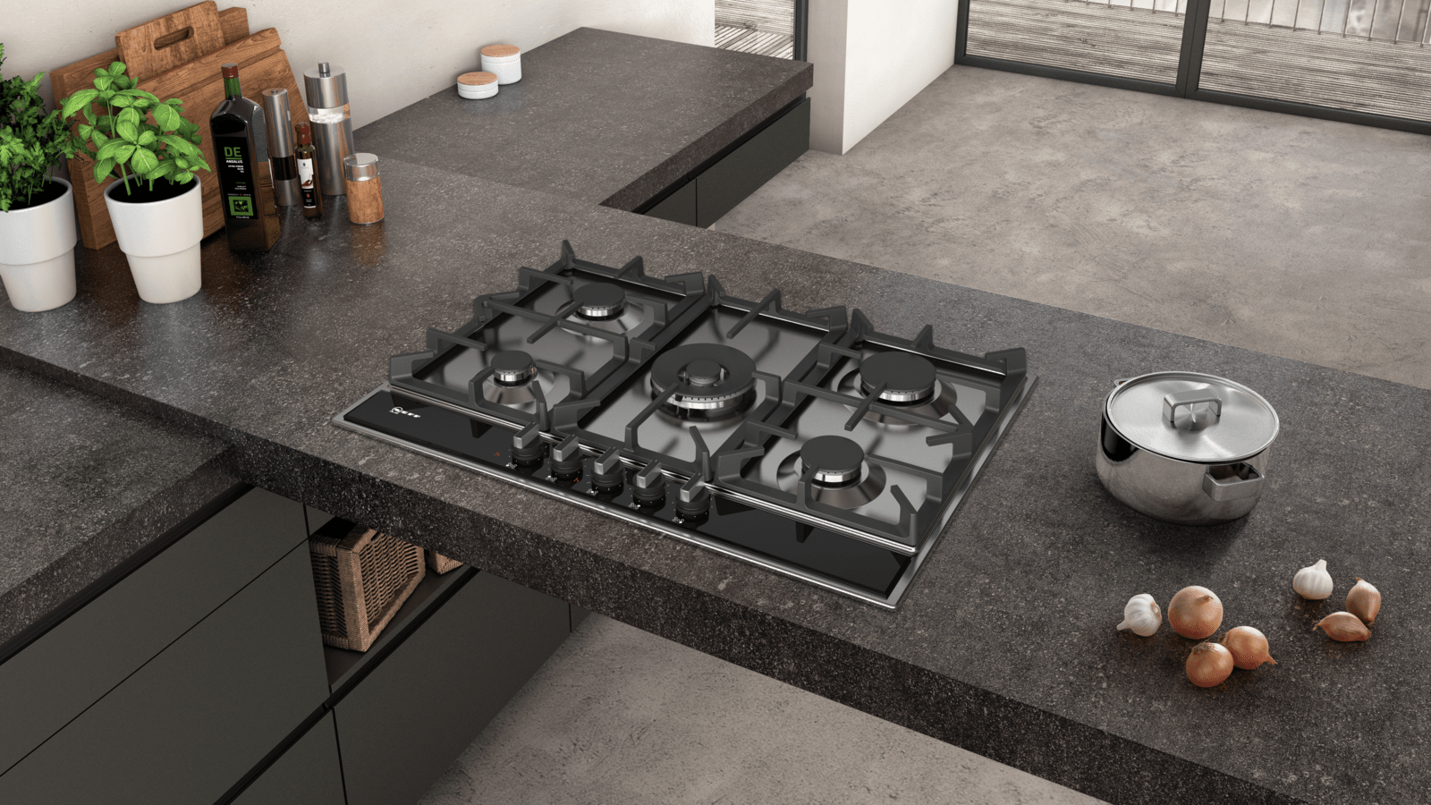 Neff T27da69n0a Gas Cooktop