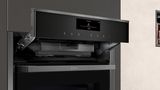 N 90 Built-in compact oven with steam function 60 x 45 cm Graphite-Grey C18FT28G0 C18FT28G0-5
